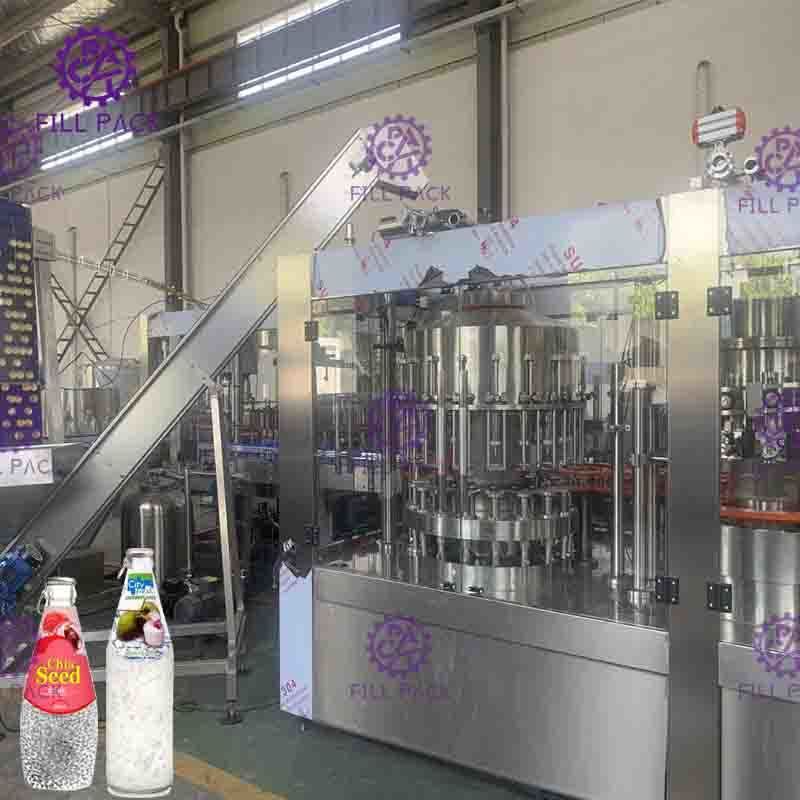 Installation de fabrication complètement automatique de jus de fruit de machine de remplissage à chaud de Monoblock 0.3L - 2L