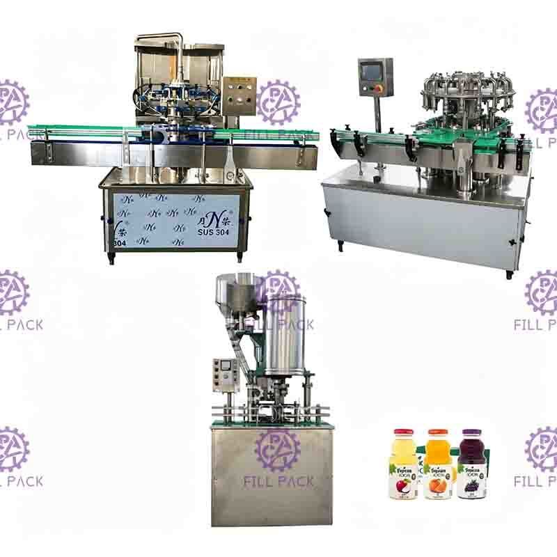 Ligne de capsulage remplissante de fruit de la bouteille en verre 0-2L de lavage automatique de Juice Beverage Hot Filling Machine