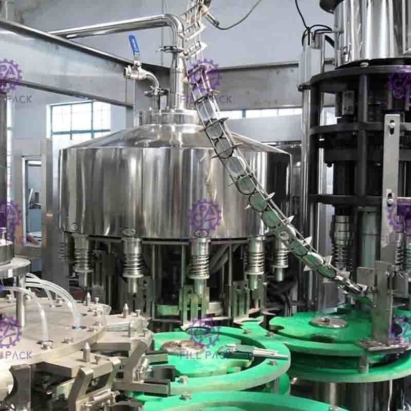 non - machine de remplissage complètement automatique de boissons de jus du gaz 4.2Kw pour la bouteille en verre